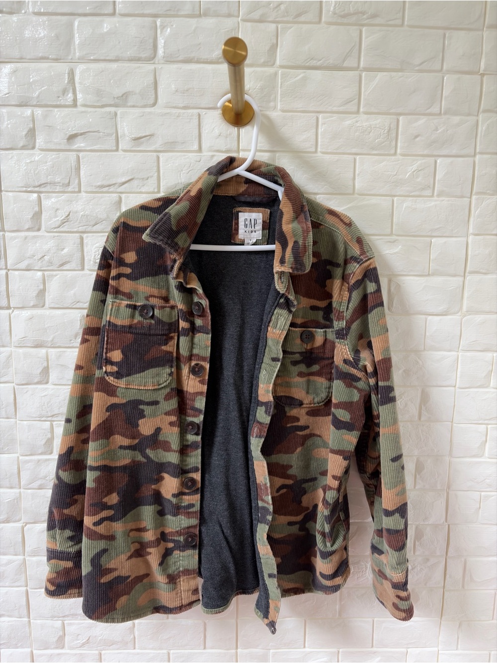 GAP Camouflage Corduroy Field Jacket - Green Brown